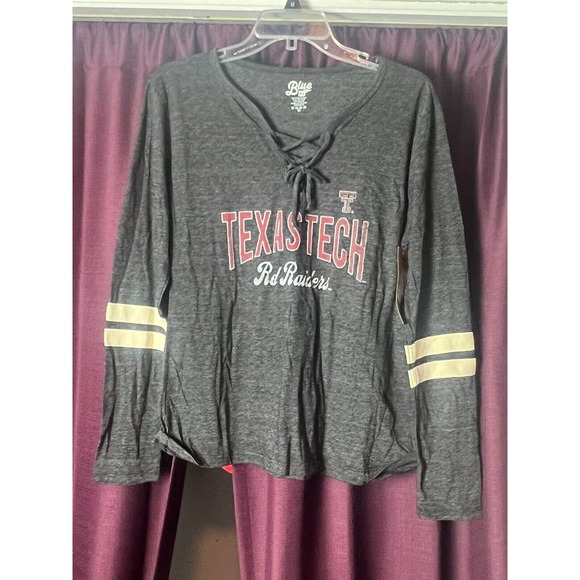 Blue 84 Texas Tech "Lydia" lace up crew/Medium/Black - Picture 1 of 5